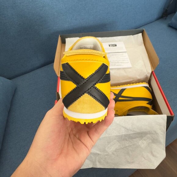 Unisex Onitsuka /Tiger MEXICO 66 YELLOW/BLACK Sneaker Athletic - Picture 5 of 7